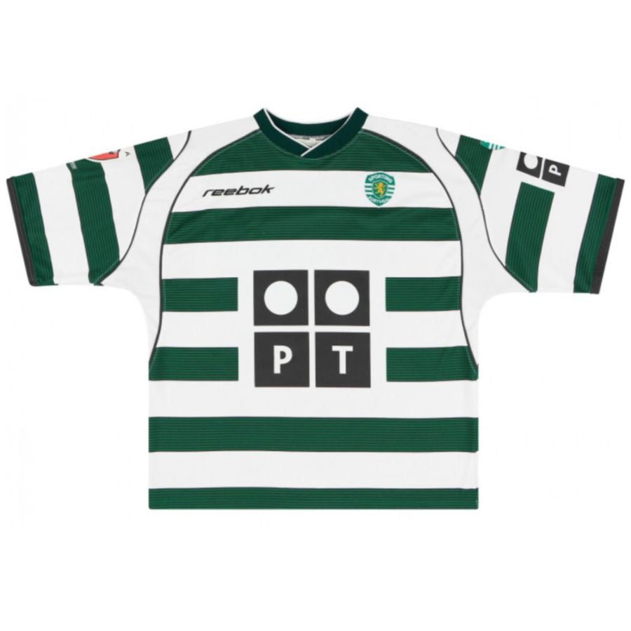 Cristiano Ronaldo #28 Sporting Home Retro Jersey 2002/03