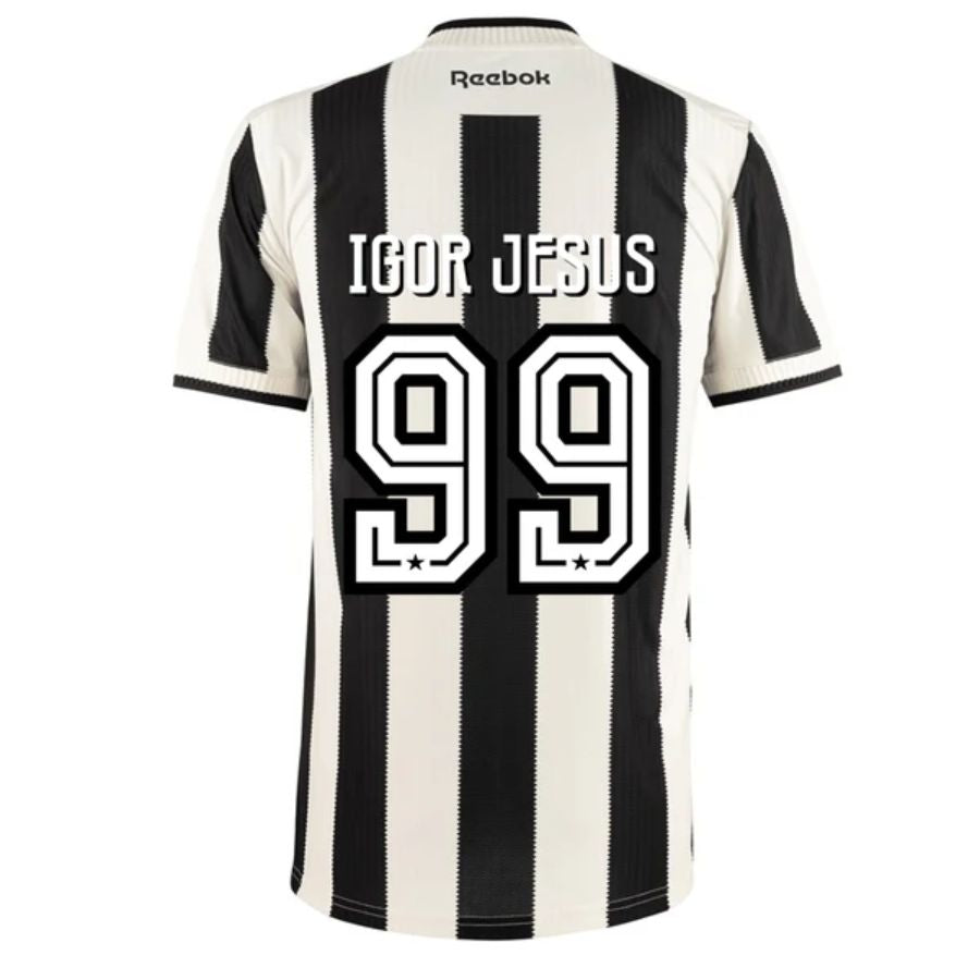 Botafogo Home fan Jersey 2024/25 Patchs Campeão Libertadores e Brasileiro + Todos Patrocinios