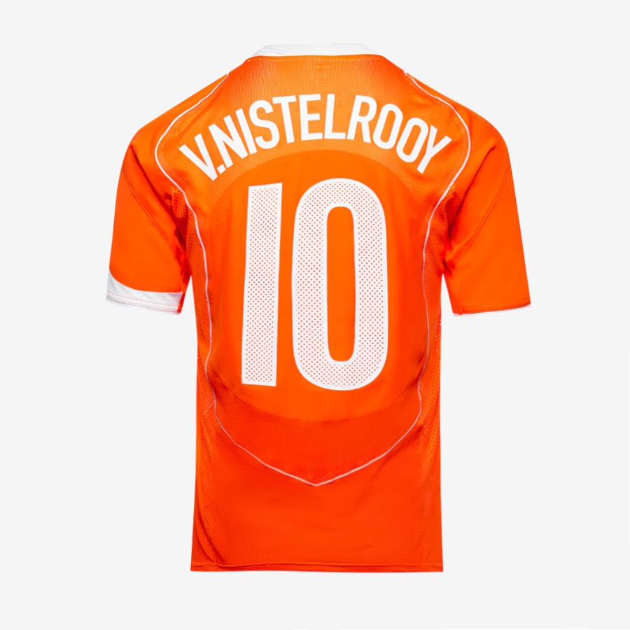 Netherlands 2004 Retro Re-Issue Shirt With Van Nistelrooy 10