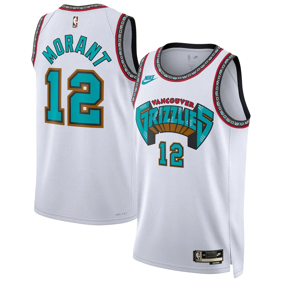 Ja Morant 12 Memphis Grizzlies Classic Edition 24/25 NBA Jersey