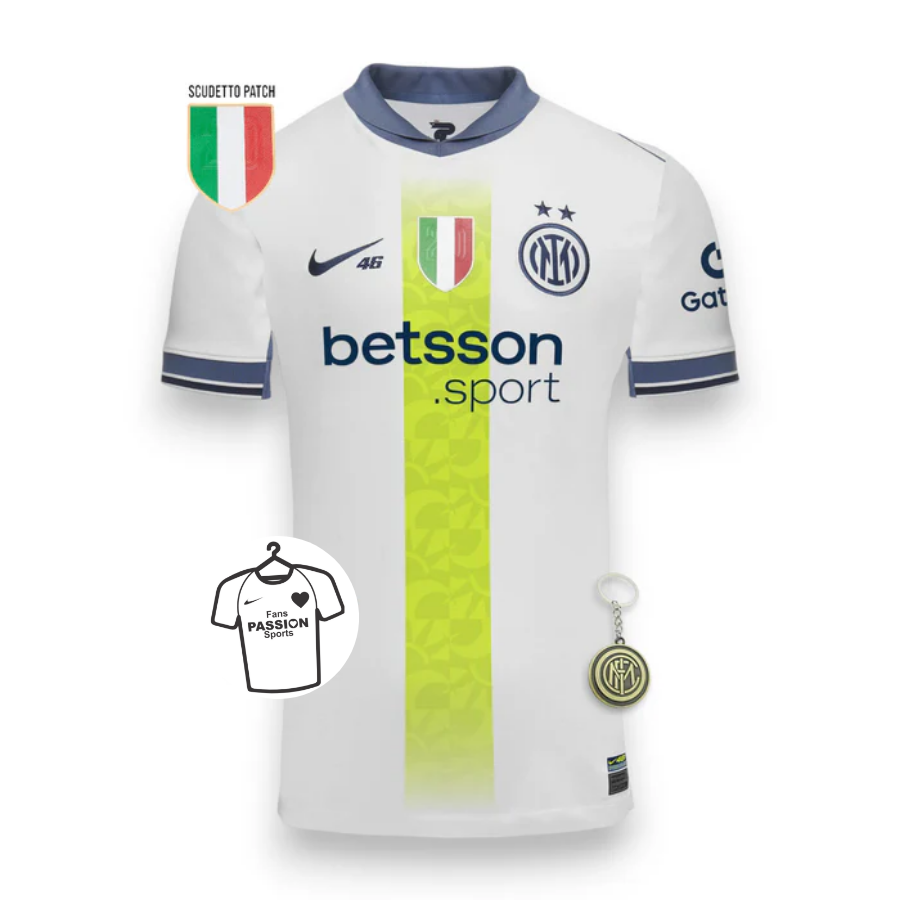 Inter Milan Rossi 46 Away Fan Jersey 2025/26 Special Edition Valentino Patch