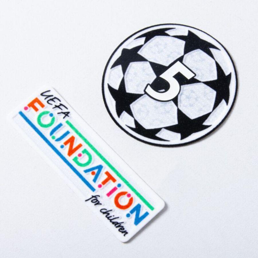 Barcelona Gavi 6 Home 2024/25 Patches UCL UEFA Foundation (Official Printing)