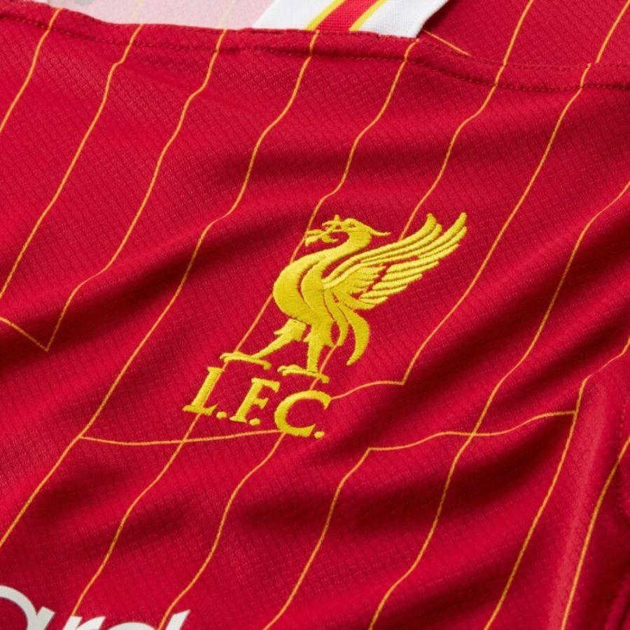 Liverpool Mohamed Salah 11 Home 2024/25 Patches UCL UEFA Foundation (Official Printing)