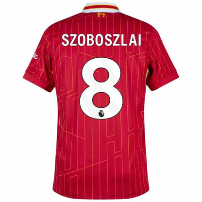Liverpool Home 2024/25 Patches UCL UEFA Foundation (Official Printing)