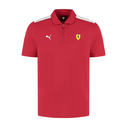 Scuderia Ferrari 2025 Team Zip Polo - Red Formula 1 F1 Formula One