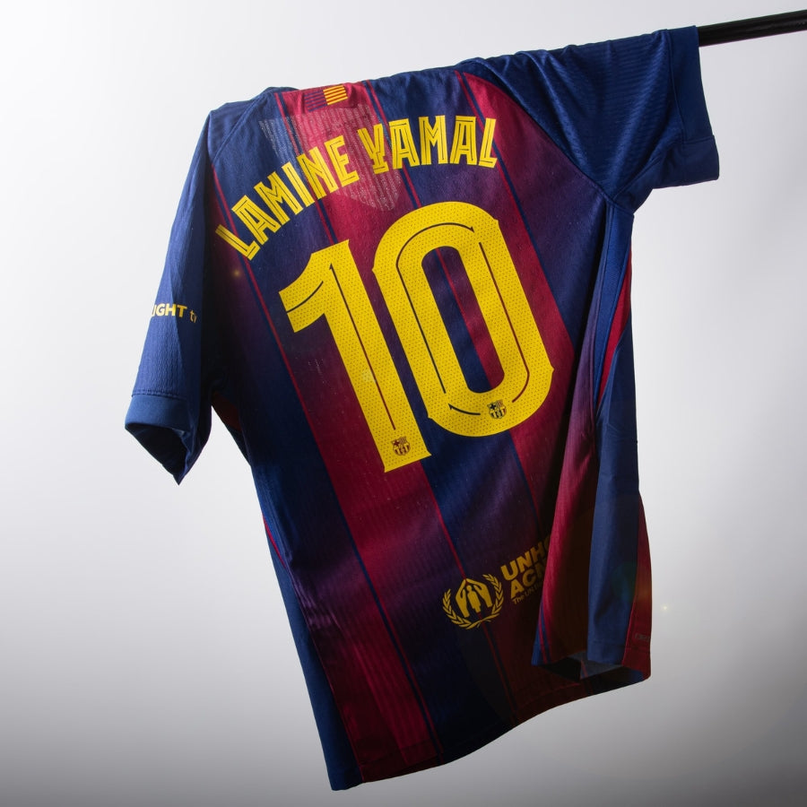 Barcelona Home Authentic Player 2025/26 Dri-Fit ADV Match - Patchs UCL Uefa