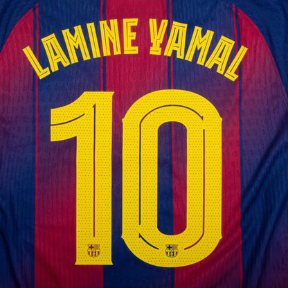 Barcelona Lamine Yamal 10 Home Authentic Player 2025/26 Dri-Fit ADV Match - Patchs UCL Uefa