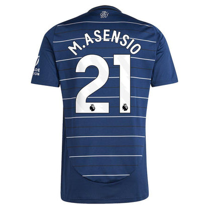 Aston Villa Marco Asensio 21 Third Fan Jersey 2024/25 Patches UCL UEFA Foundation (Official Printing)